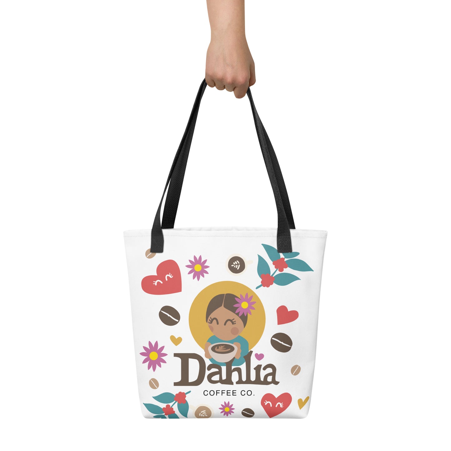 Dahlia Collage Tote bag